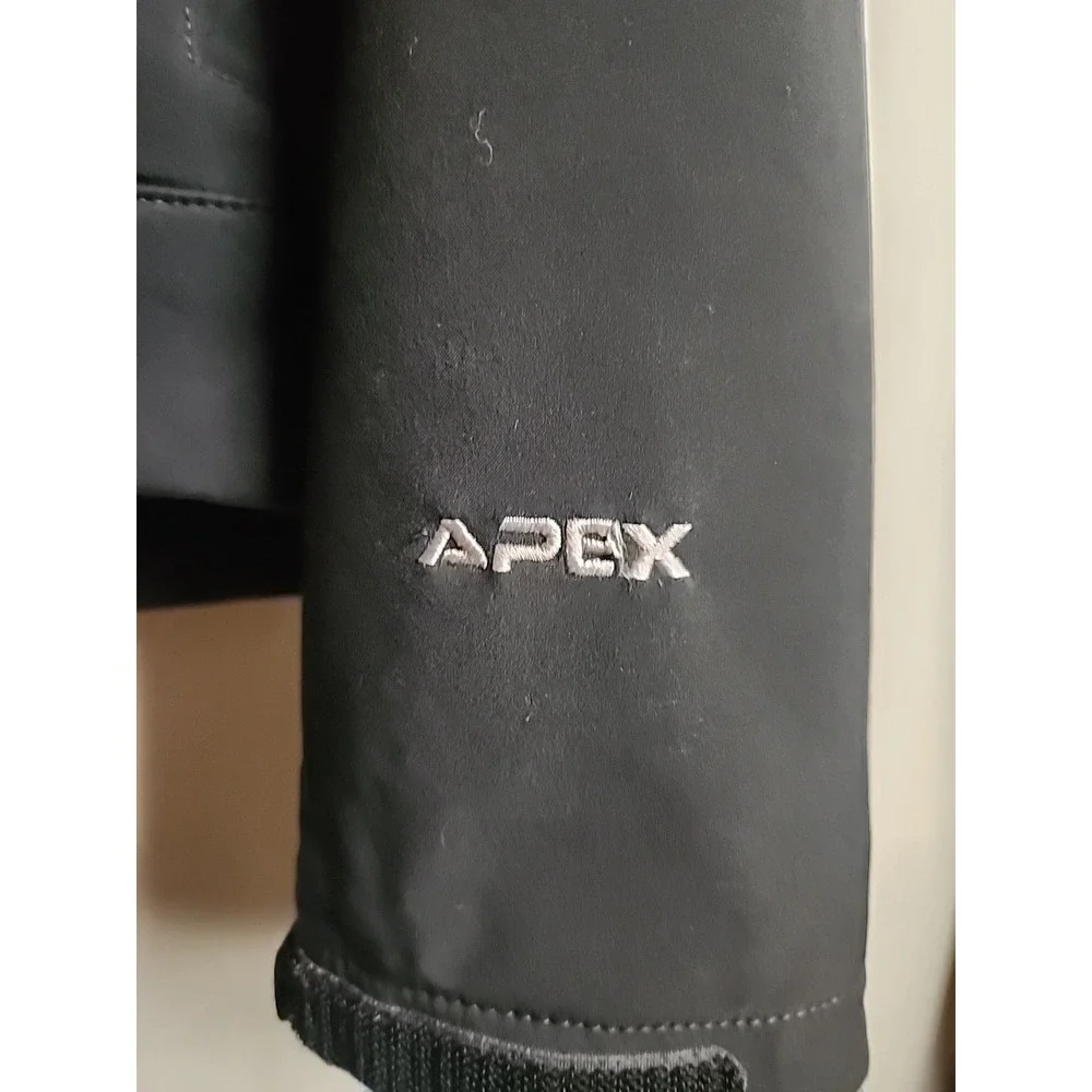 The North Face Apex Bionic Mens Large Black Softshell Windproof Jacket Fleece L